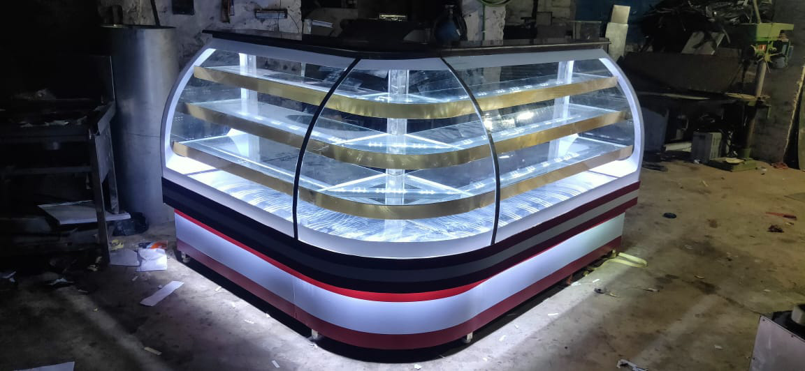 Golden Shelf Bakery Display Counter