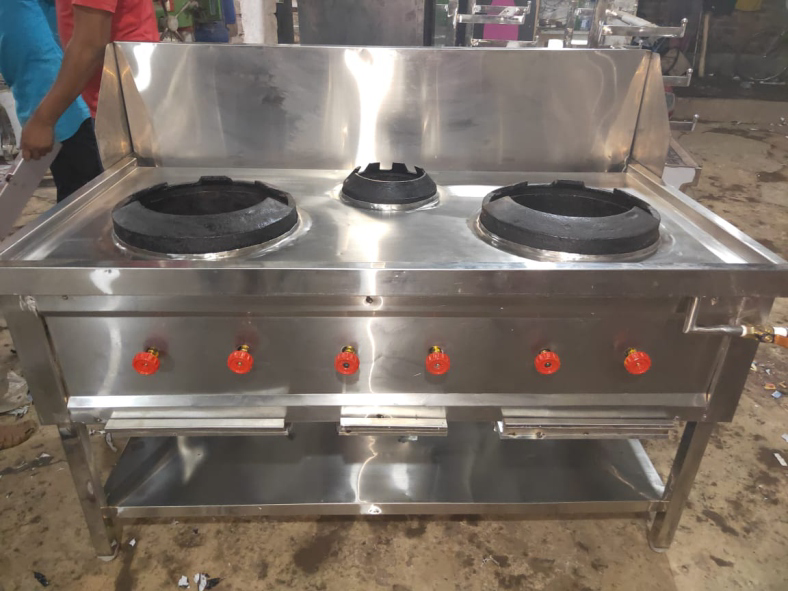 Three Burner Chinese Cooking Range